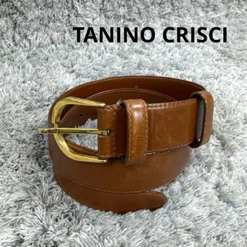 TANINO CRISCI 여성용 가죽 벨트 브라운