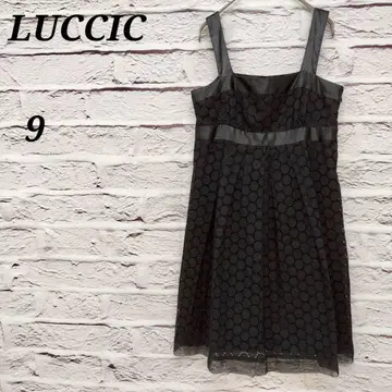 루치카 [9] 슬리브리스 레이스 원피스 코튼 블랙