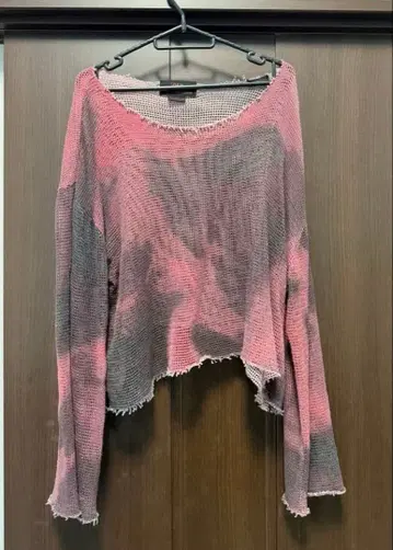 ZARA 메쉬 니트 크롭 기장