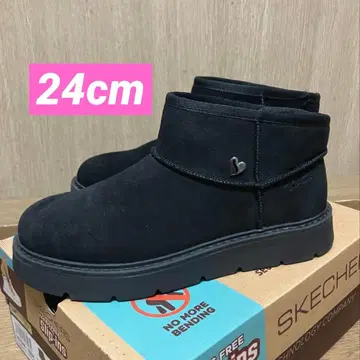 SKECHERS 슬립인즈 부츠 24cm 코지 미니 블랙