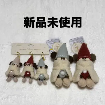 릴린린 크리스마스 2025 봉제 인형 배지 봉제 인형 참 빨간색 파랑