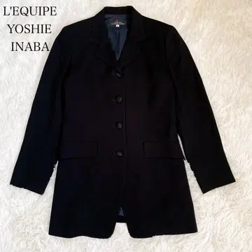 레킵 요시에 이나바 롱 자켓 블랙 9호 트리아세테이트