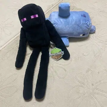 Minecraft 엔더맨 아쿠아 봉제 인형 세트