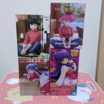 란마1/2 피규어 4개 세트 샴푸 사오토메 란마 란마