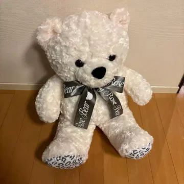 미사용 새상품 곰 약 40cm 화이트 곰 모양 봉제 인형