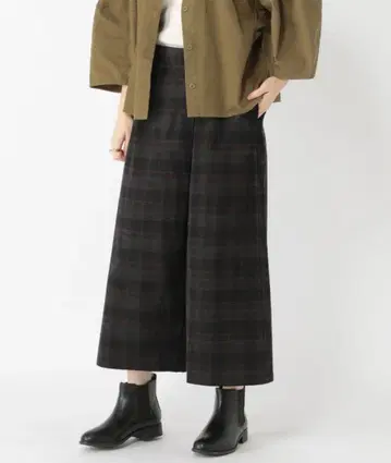 스튜디오 클립 ART OF GARDEN 체크 드럼 팬츠