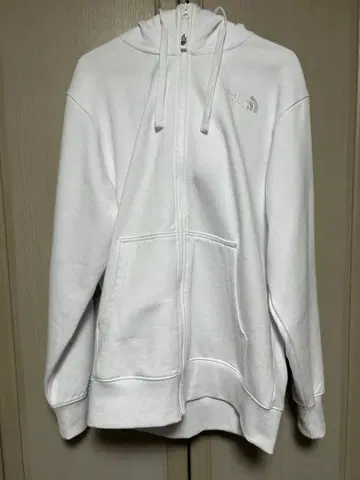 THE NORTH FACE 화이트 풀 집업 후드티