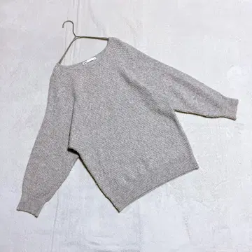 이카 * 니트 상의 돌먼 슬리브풍 래글런 소매 (M)