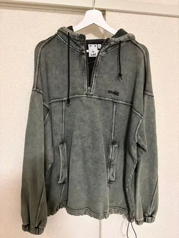 X-girl 그레이 후드티