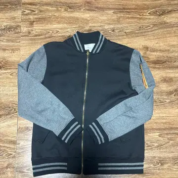 Skkone 빈티지 바시티 자켓 LL 블랙/그레이