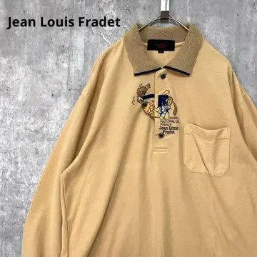 80s 90s Jean Louis Fradet 피케 셔츠 자수 구제 의류