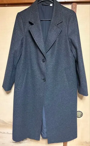 GU 그레이 롱 코트 L 사이즈