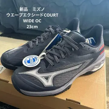 새상품 미즈노 웨이브엑시드 COURT WIDE OC 23cm