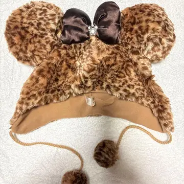 디즈니 레오파드 무늬 팬캡