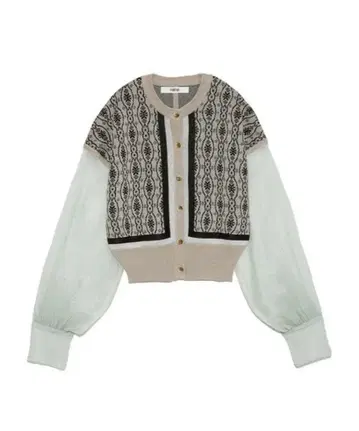 다마스크 자카드 가디건