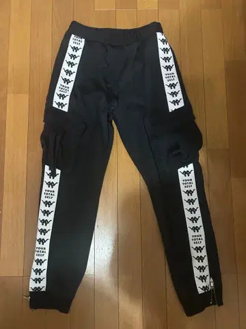 Kappa 블랙 조거 팬츠 S