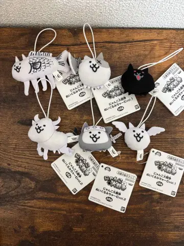 냥코 대전쟁 냥코 봉제 인형 스트랩 마스코트