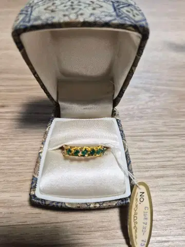 골드 그린스톤 반지