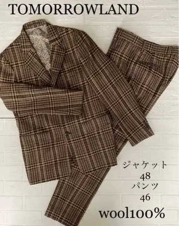 tomorrow land 남성용 수트 셋업 글렌체크