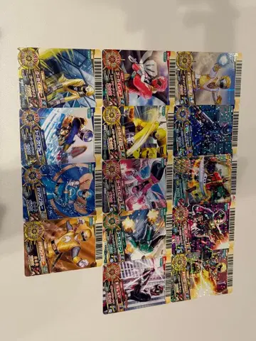 슈퍼전대 히어로 캐릭터 카드 14장 세트