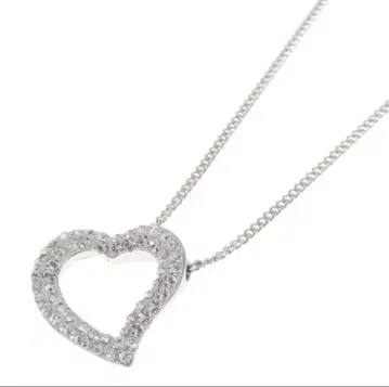 스와로브스키 하트 목걸이