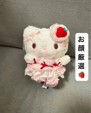 헬로키티 딸기 휘핑 케이크 마스코트 백참 산리오