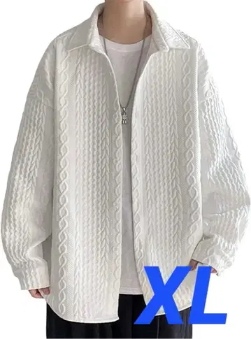 OKJCON 가디건 남성용 캐주얼 아우터 루즈핏 XL