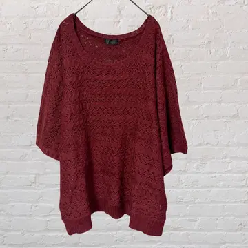 12422 PUTIELAL 4L 돌먼 시스루 니트 튜닉