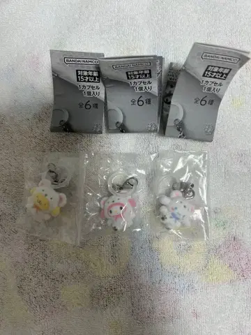 산리오 메지루시 액세서리 복슬복슬 스노우 3종 세트