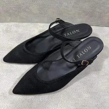LE TALON 스웨이드 뮬 펌프스 스트랩 M 사이즈 일본제