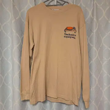 ZARA Technics 베이지 긴팔 티셔츠
