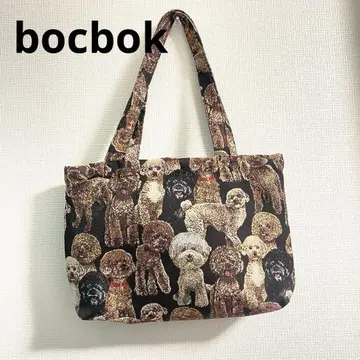 bocbok 푸들 패턴 자카드 백