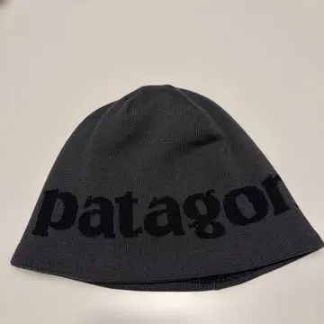 patagonia 비니 그레이 로고