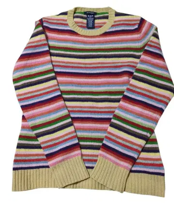 GAP 니트 긴팔 보더 멀티 컬러 컬러풀