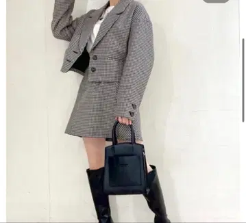 Heather 헤더 깅엄 체크 셋업