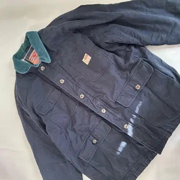 80-90년대 빈티지 워크 자켓 코듀로이 옷깃 네이비 구제 의류