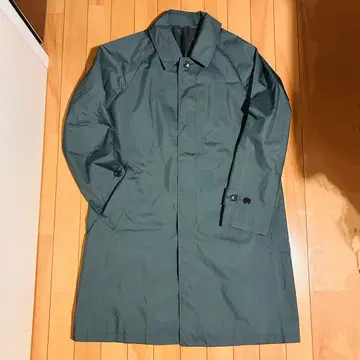 GREEN LABEL RELAXING 다크 그린 스텐카라 코트 M