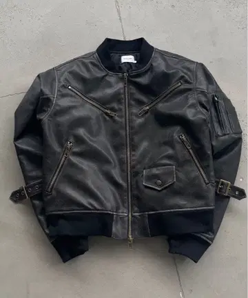 새상품급 ANDER HUNK MA-1 블루종