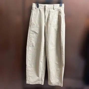 UNIQLO 배럴 레그 저지 팬츠 S 사이즈 네이비&베이지 세트