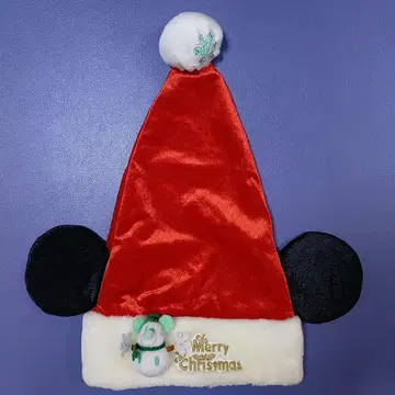미키 귀 달린 산타 모자 디즈니 크리스마스 팬캡 눈사람