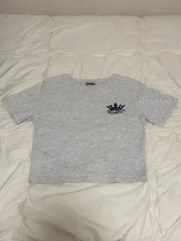 9090 그레이 크롭 T셔츠 S