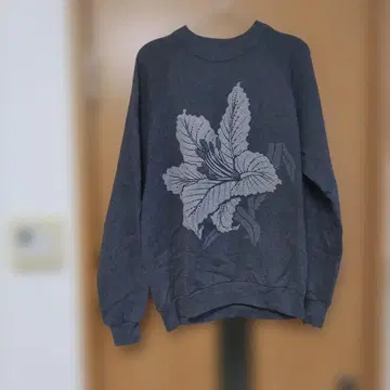 저지즈 80s usa제 맨투맨 차콜 그레이 꽃무늬