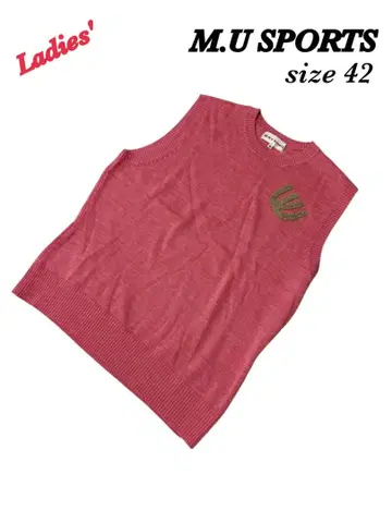 M.U SPORTS 니트 베스트 여성용 42 XL