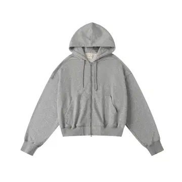 레트로 집 후디 짧은 기장 집업 후드티 후디 N2716