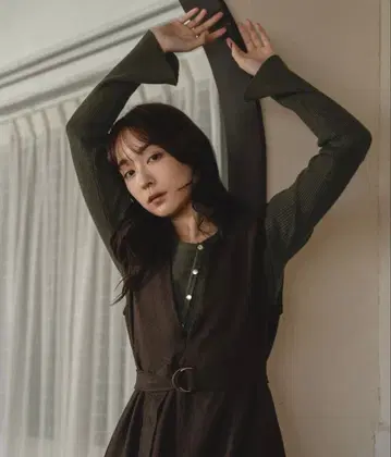 mideal 비대칭 디자인 리브 상의