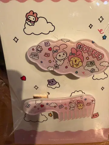최고심 산리오 캐릭터즈 마이멜로디 헤어 클립 세트