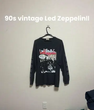 90s 빈티지 LedZeppelin 빈티지 롱T 구제 의류 밴드T