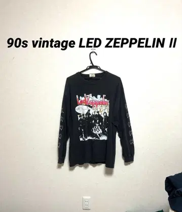 90s 빈티지 LedZeppelin 빈티지 롱T 구제 의류 밴드T