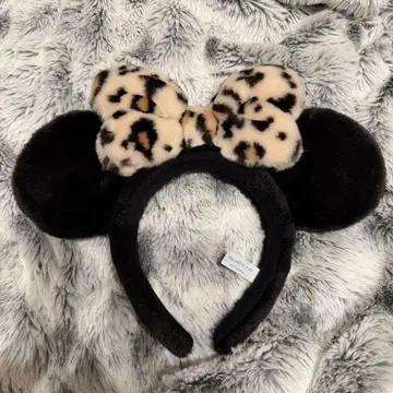 디즈니 미니 레오파드 무늬 머리띠 2025 신상