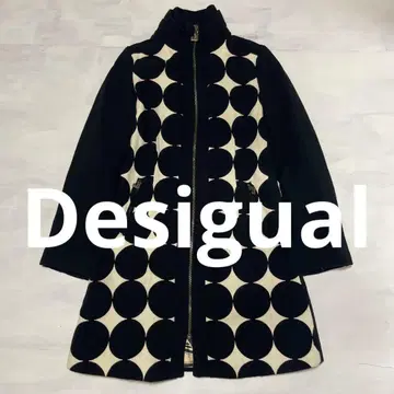 Desigual 데시구알 도트 무늬 꽃무늬 안감 코트